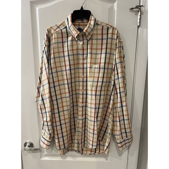 Bills Khakis Shirt Men's Large Button Down Multicolor Plaid Long Sleeve - Picture 1 of 4